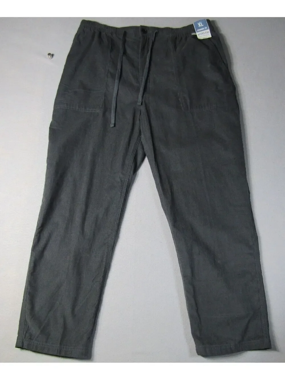 NWT Hurley Baja Straight Leg Corduroy Pants Men's XL Ion Grey